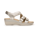 Sandalias Flexi Dama Casual Dorado Mujer