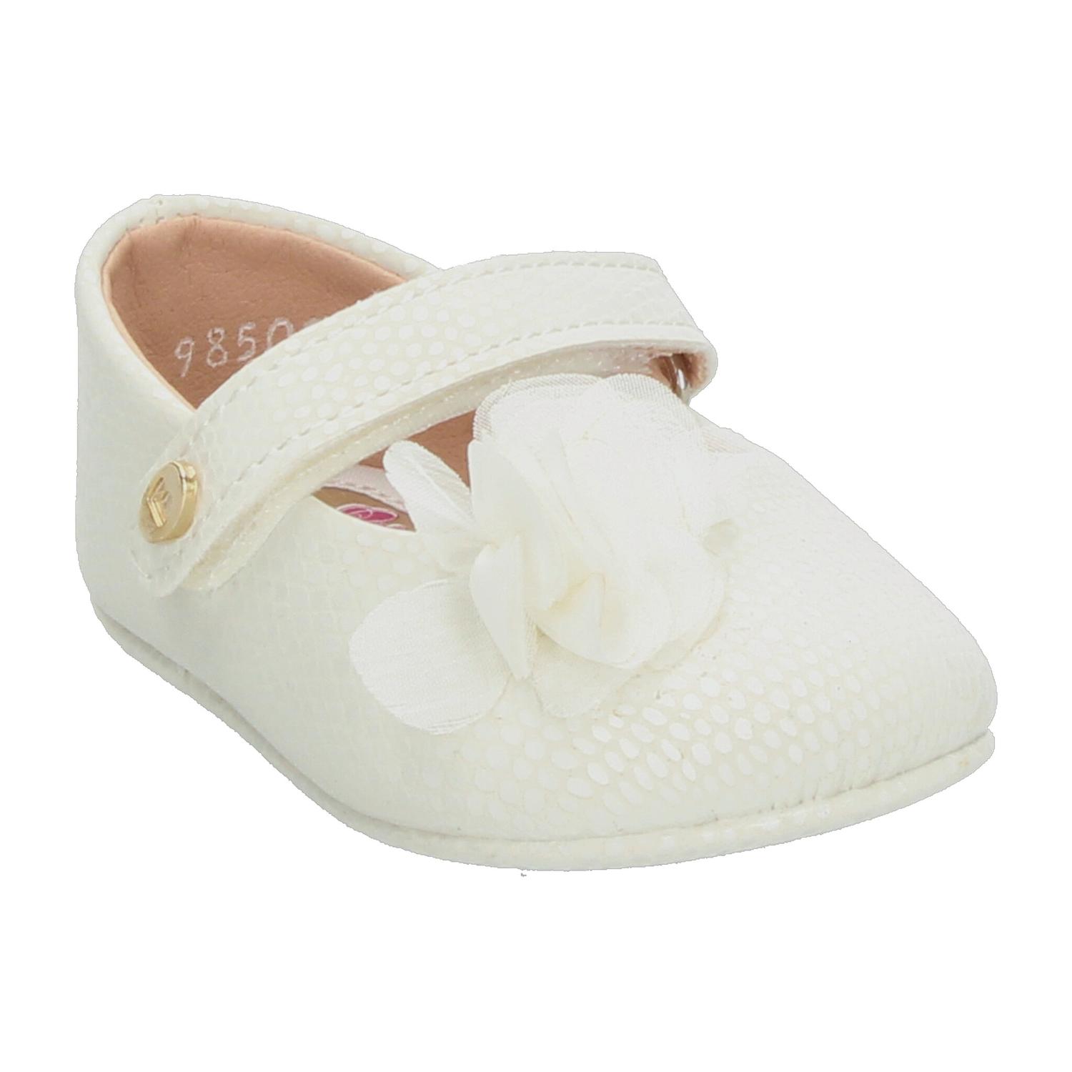 Zapato Coqueta Niña Ceremonia Blanco Infantil T10-12 — imagen 5