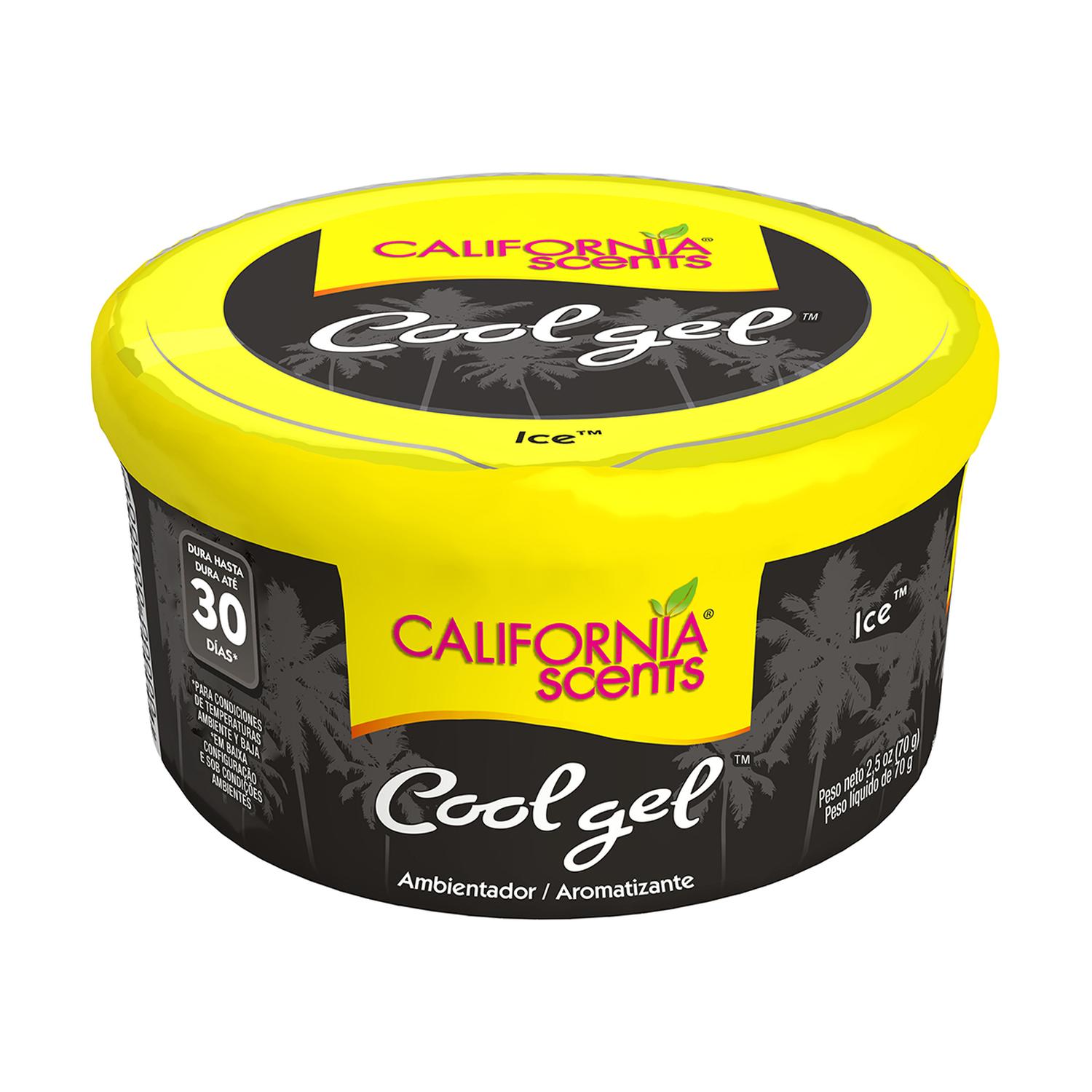 12 AROMATIZANTE GEL COCHE CALIFORNIA SCENTS ICE 2.5OZ — imagen 1
