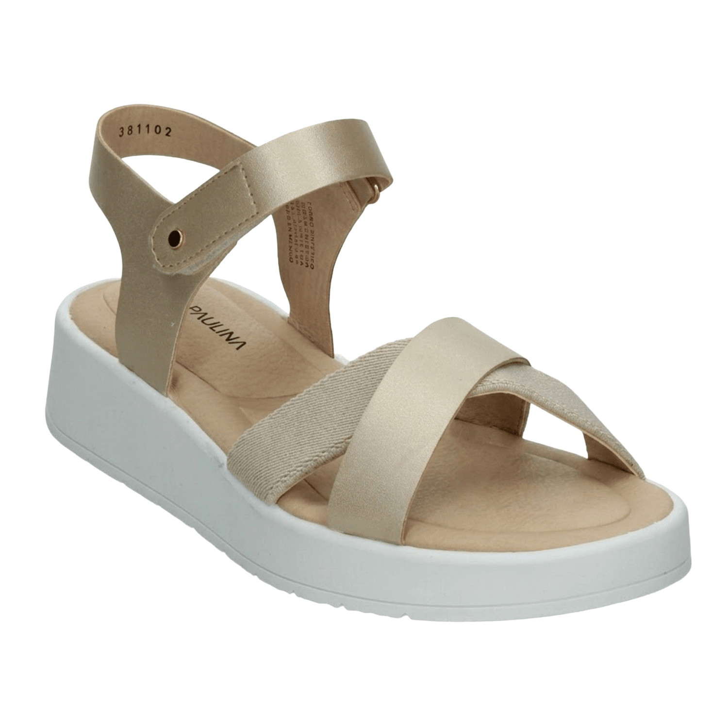 Sandalias Dama Paulina Dorado Casual Mujer — imagen 5