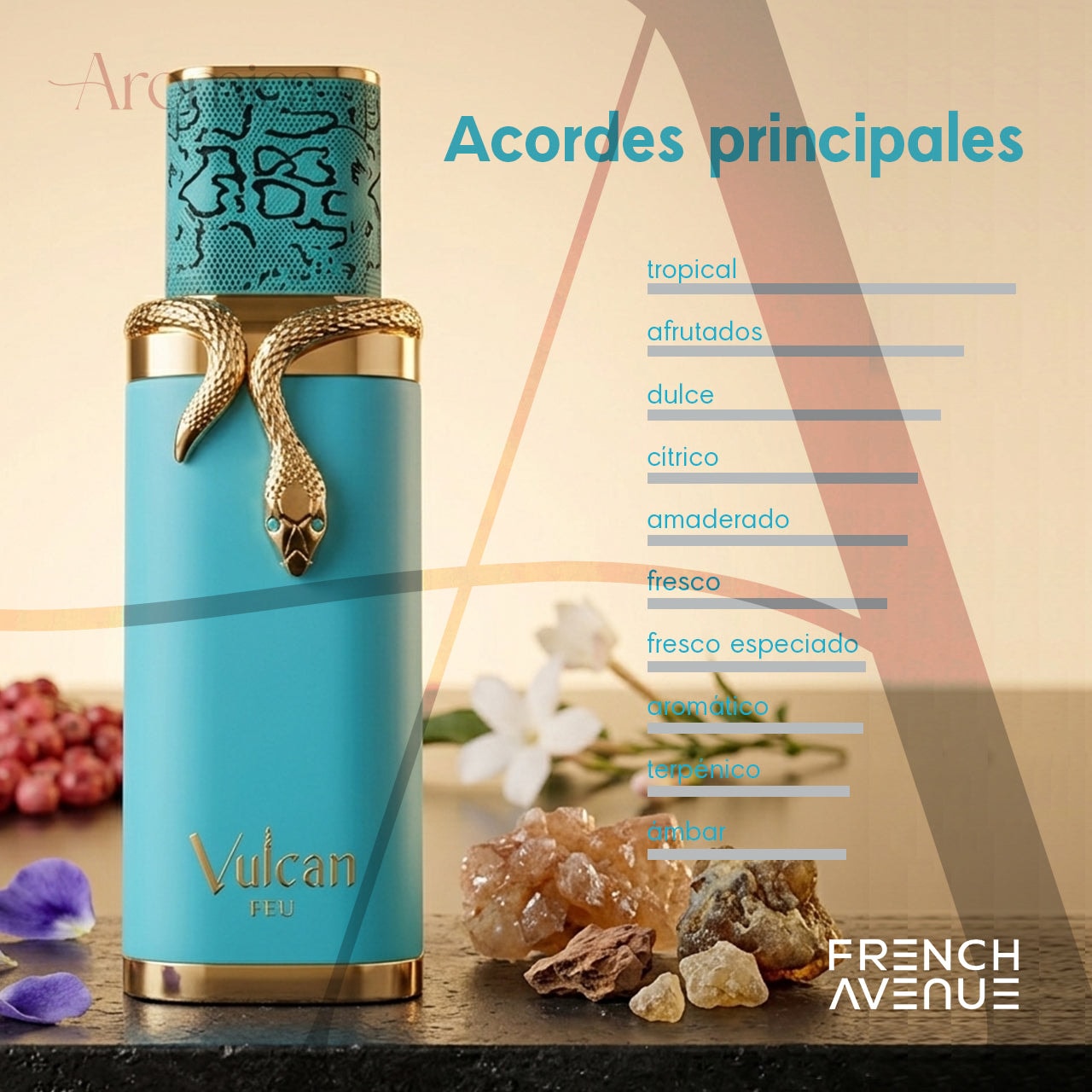 Perfume Árabe Vulcan Feu Eau de Parfum 100ml — imagen 4
