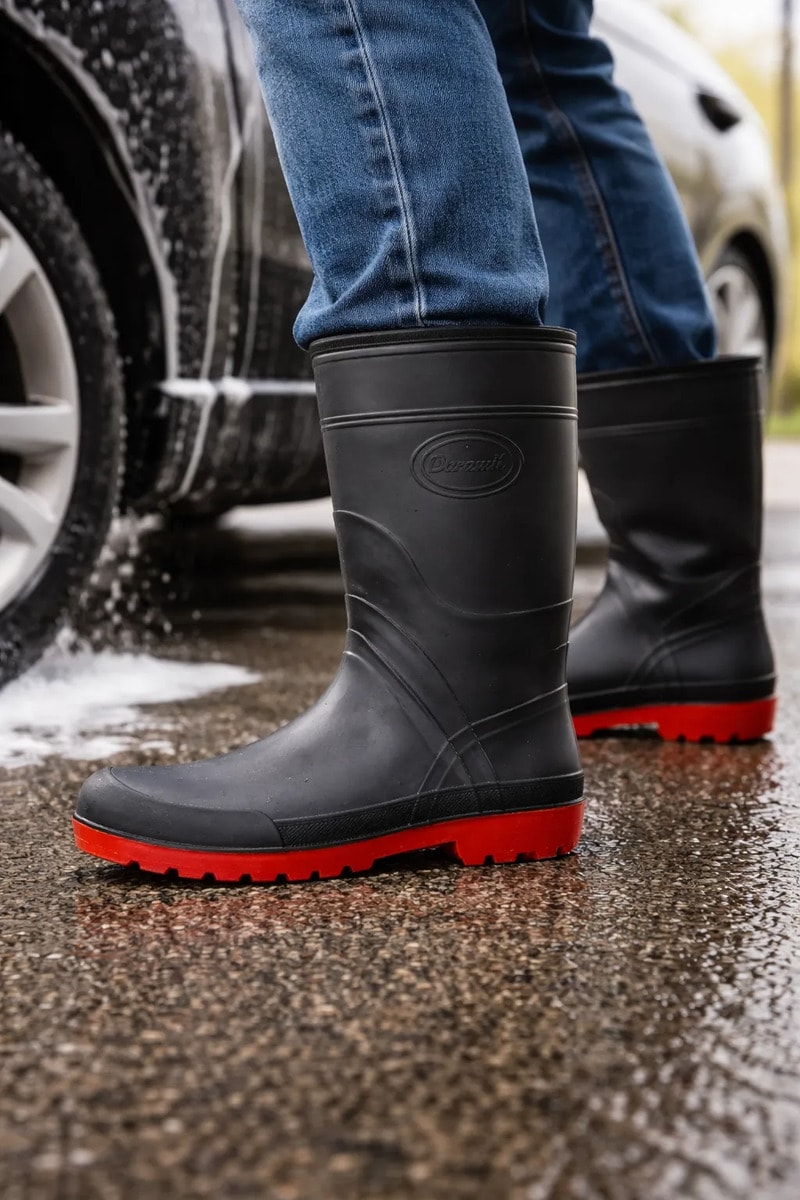 Bota Duramil De Trabajo Lavar Autos Unisex 35cms Alto — imagen 21