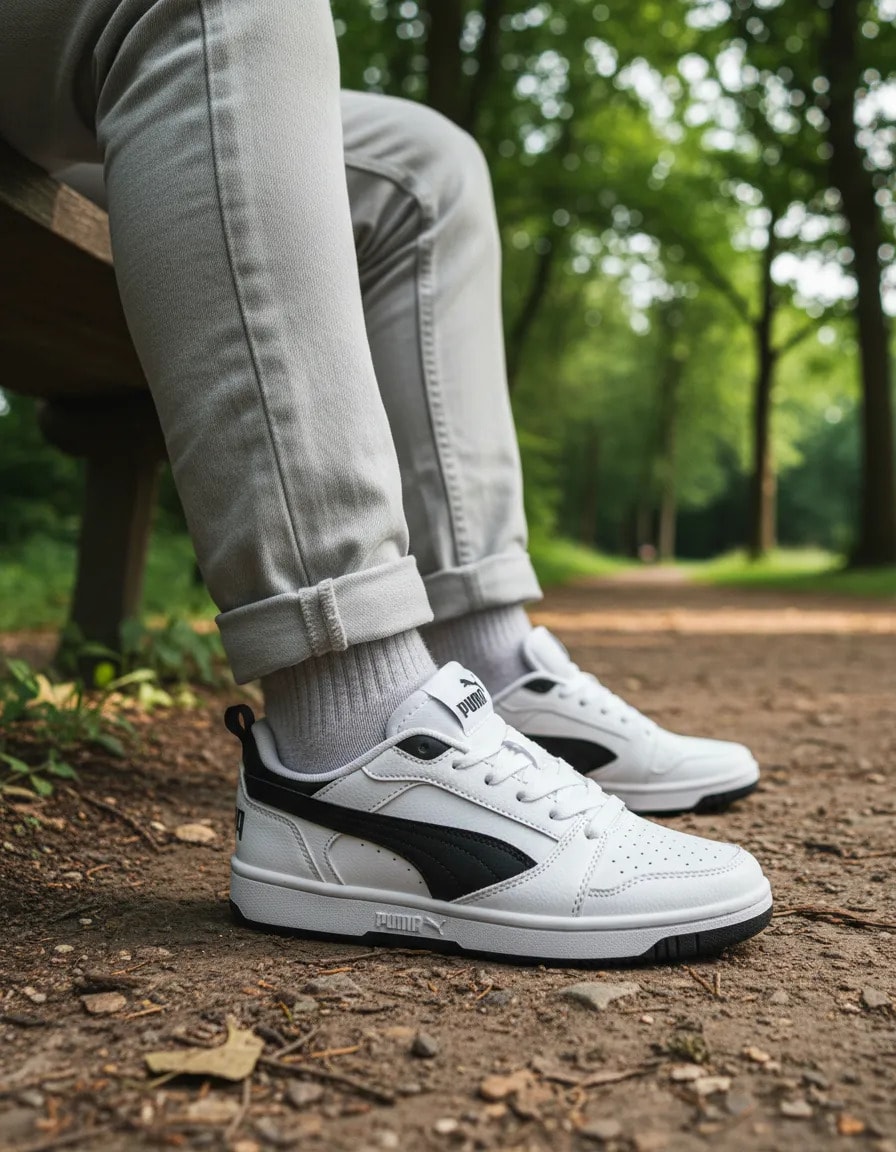 Tenis Puma Juniors Casual Puma Rebound V6 Lo Jr 1111896 — imagen 3