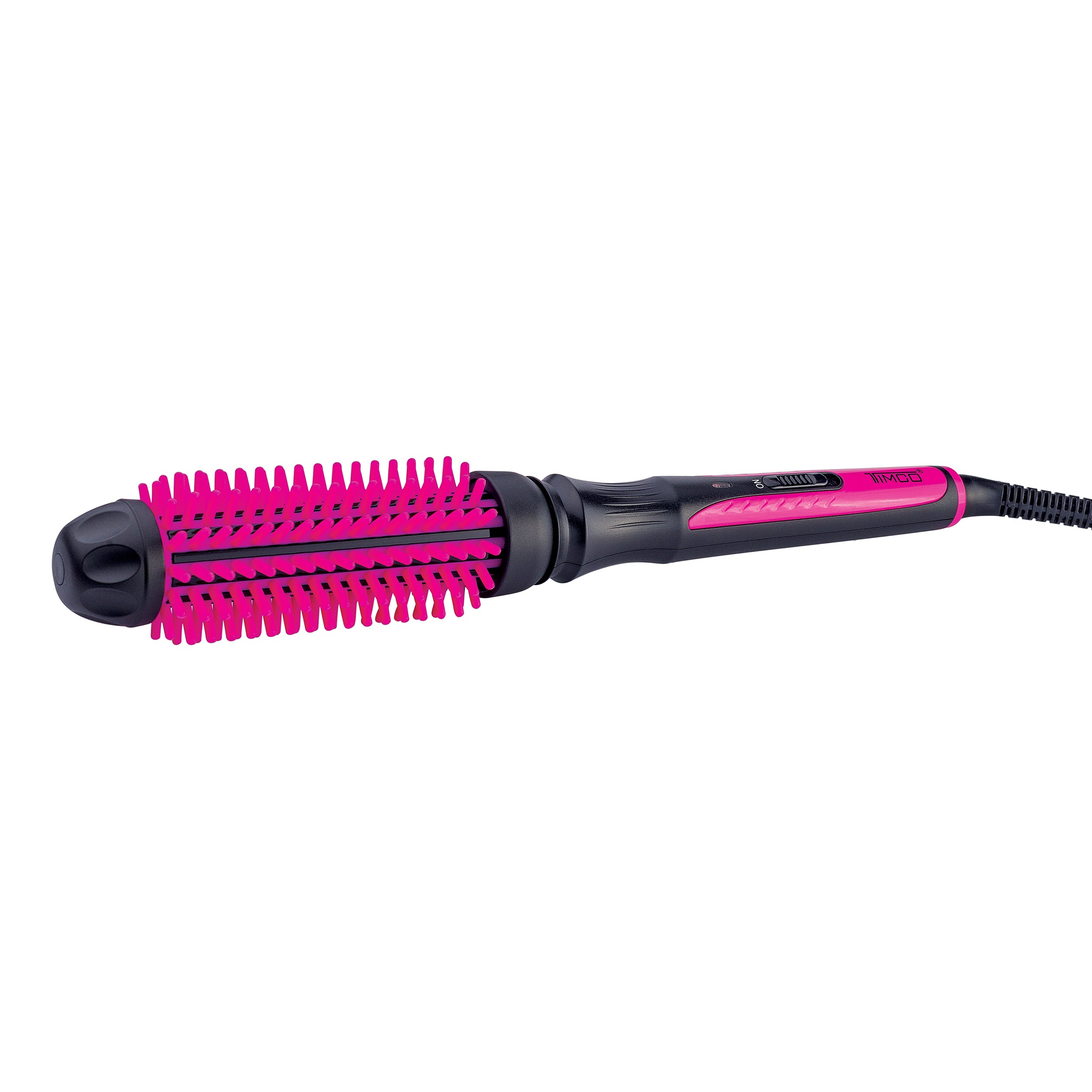 Cepillo Alaciador Electrico de Cabello Cerdas de Silicona Rizador Timco CE-260 — imagen 3