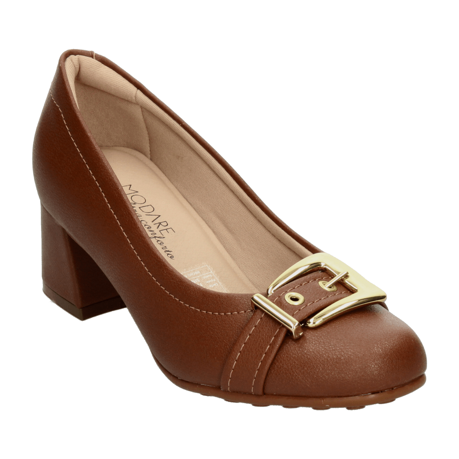 Zapato Modare Dama Formal Casual Tacón Café Mujer — imagen 4