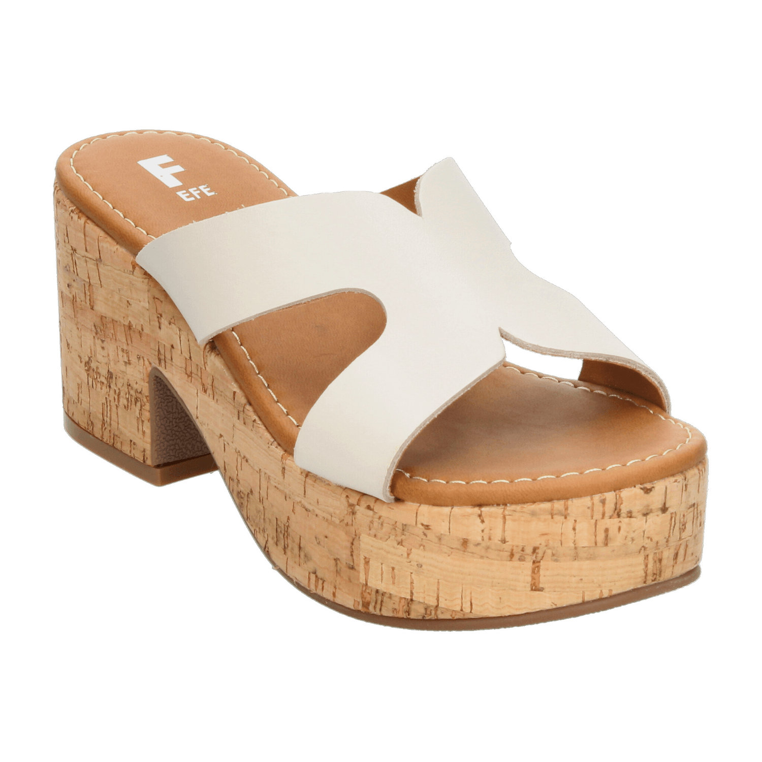 Sandalias Efe Dama Casual Tacón 7.5cm Latte Mujer — imagen 4