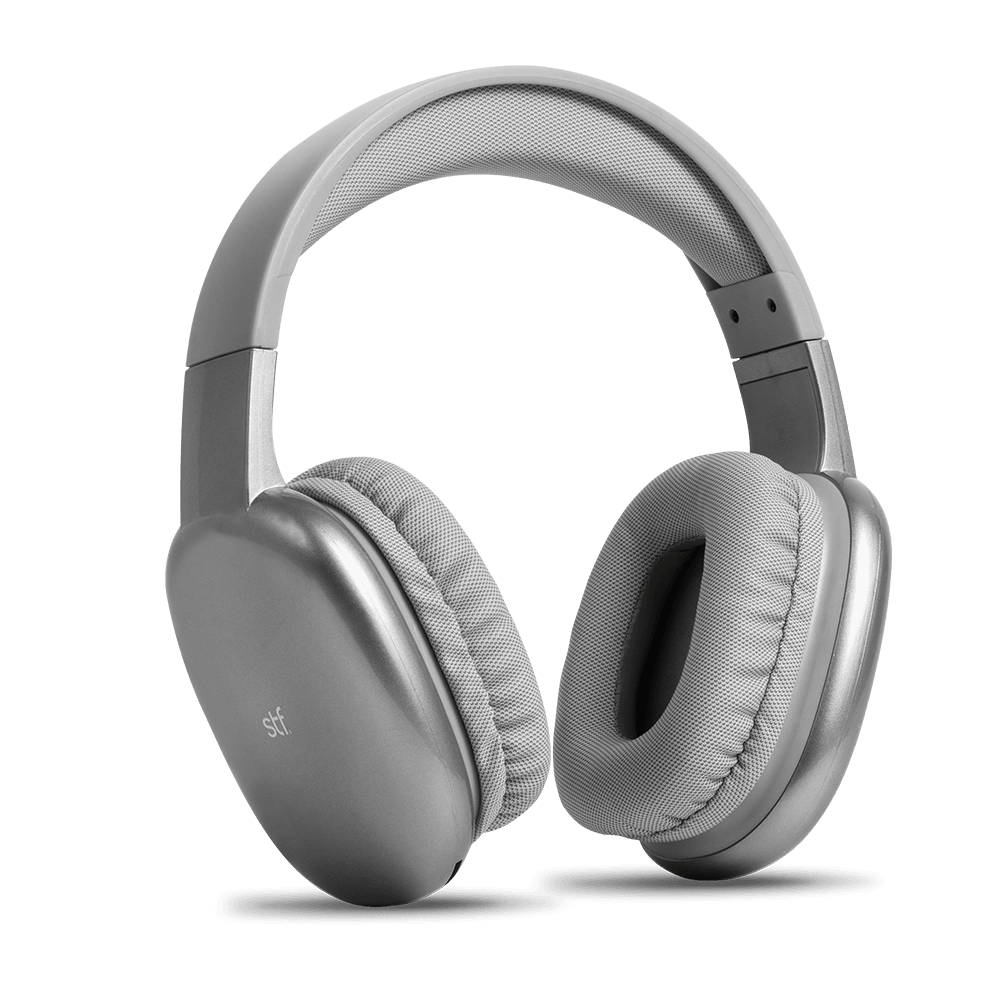 Audífonos inalámbricos On Ear STF Aurum 10hrs Uso Gris — imagen 2