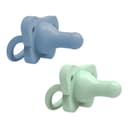 Dr Brown´s Happypaci 2 Chupones De Silicona 0m+ Color Azul Y Verde Período De Edad 0-6 Meses