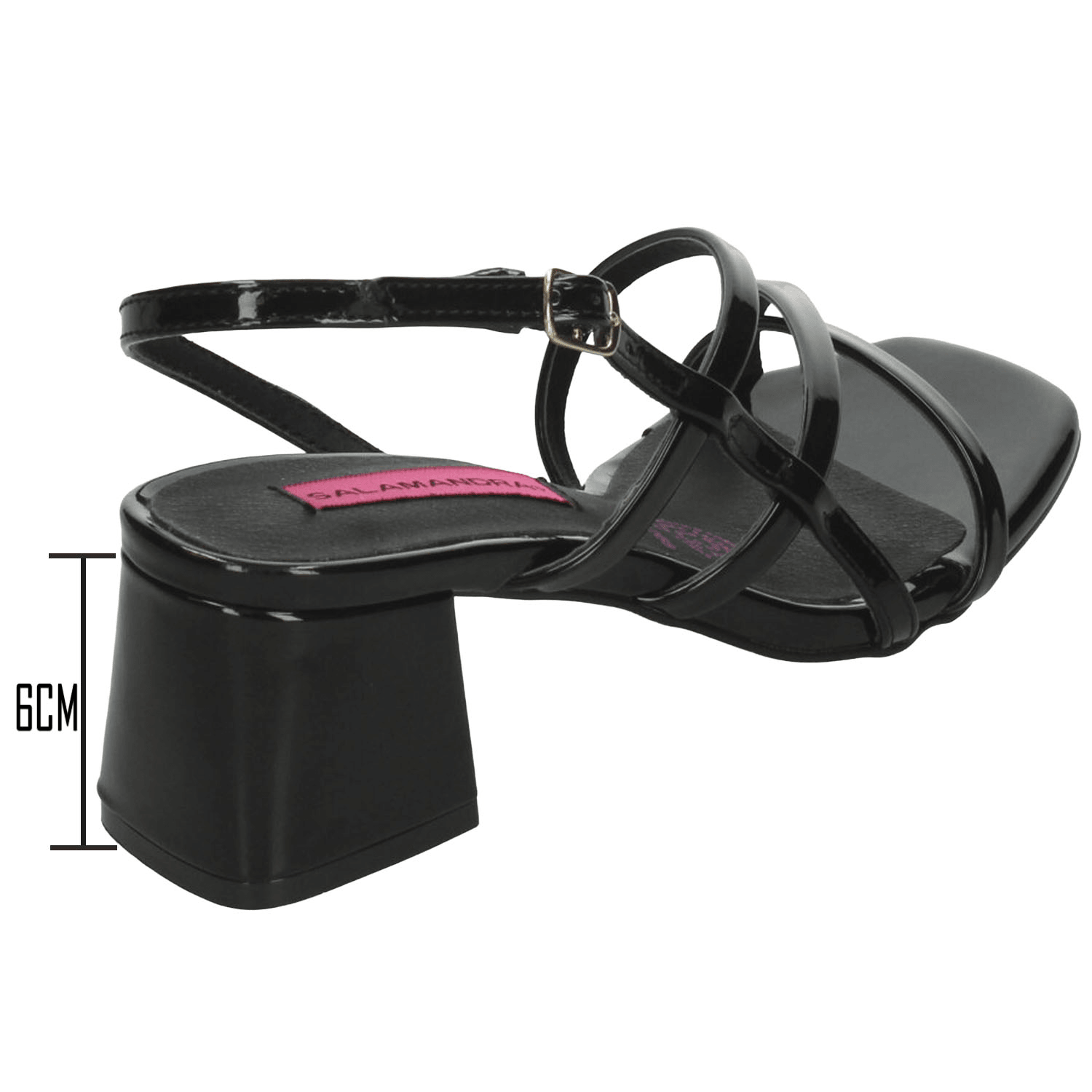 Sandalias Salamandra Dama Casual Negro Mujer — imagen 3