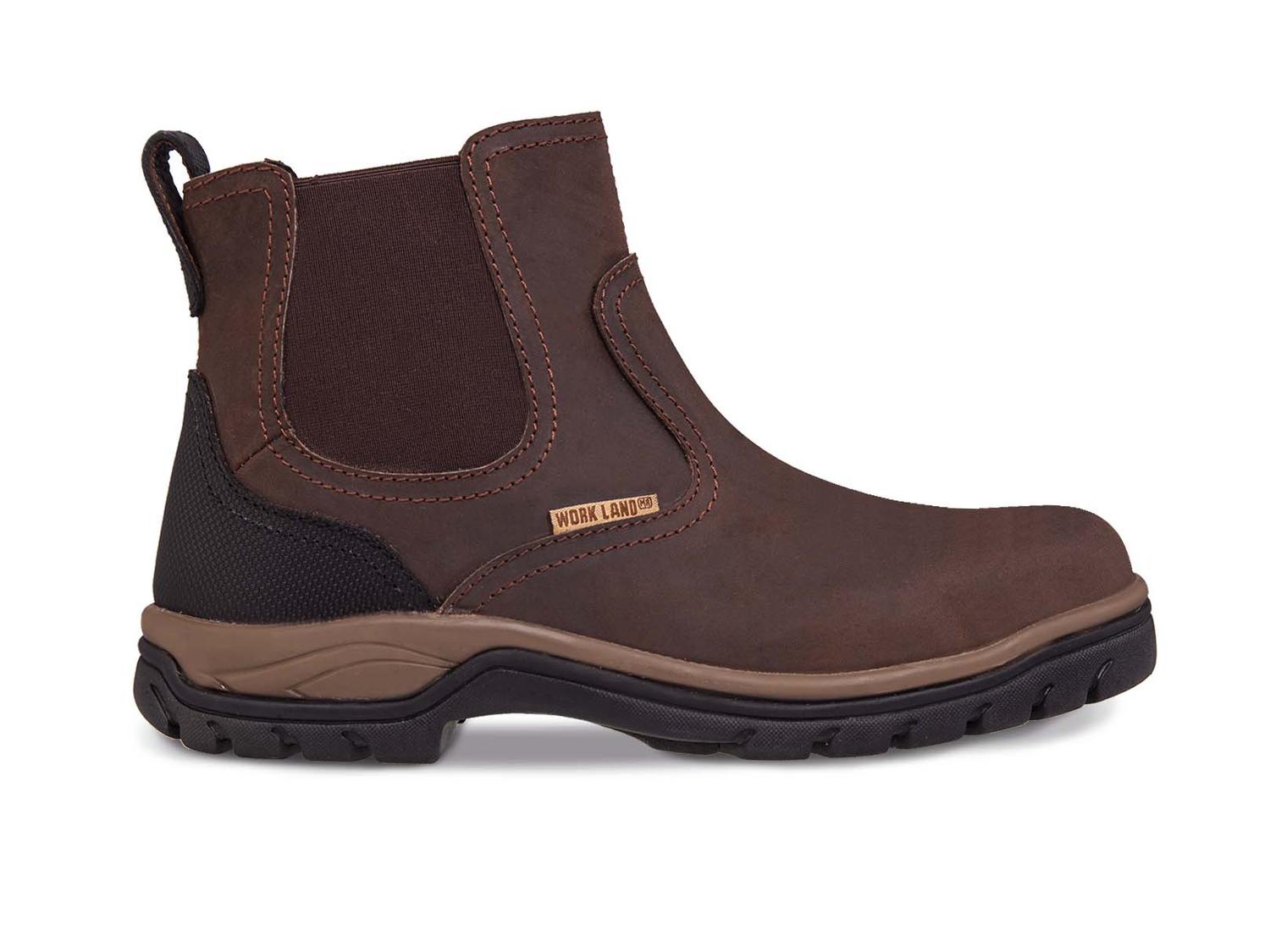 Bota hombre trabajo casual botín vaquera WORKLAND 77436 Café — imagen 2