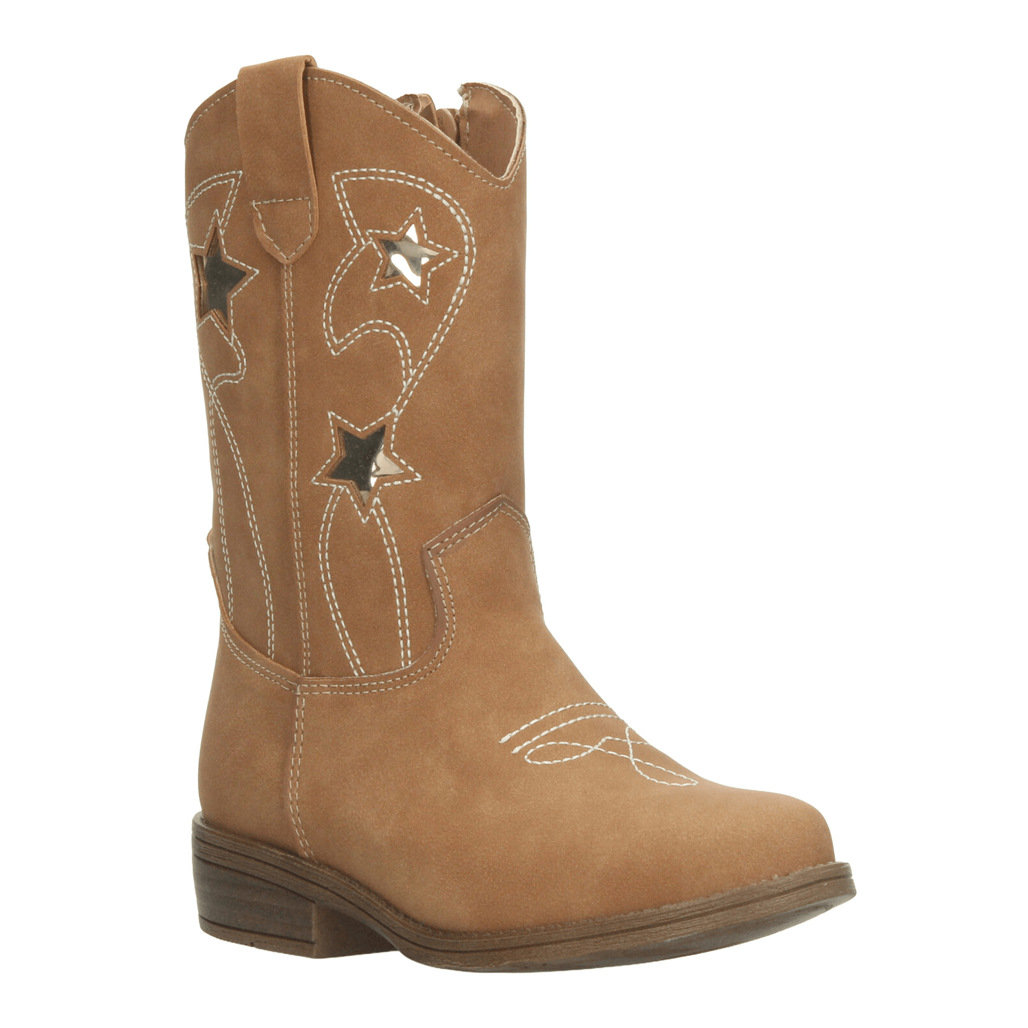 Bota Vavito Niña Vaquera Casual Cierre Camel Infantil T18-22 — imagen 2