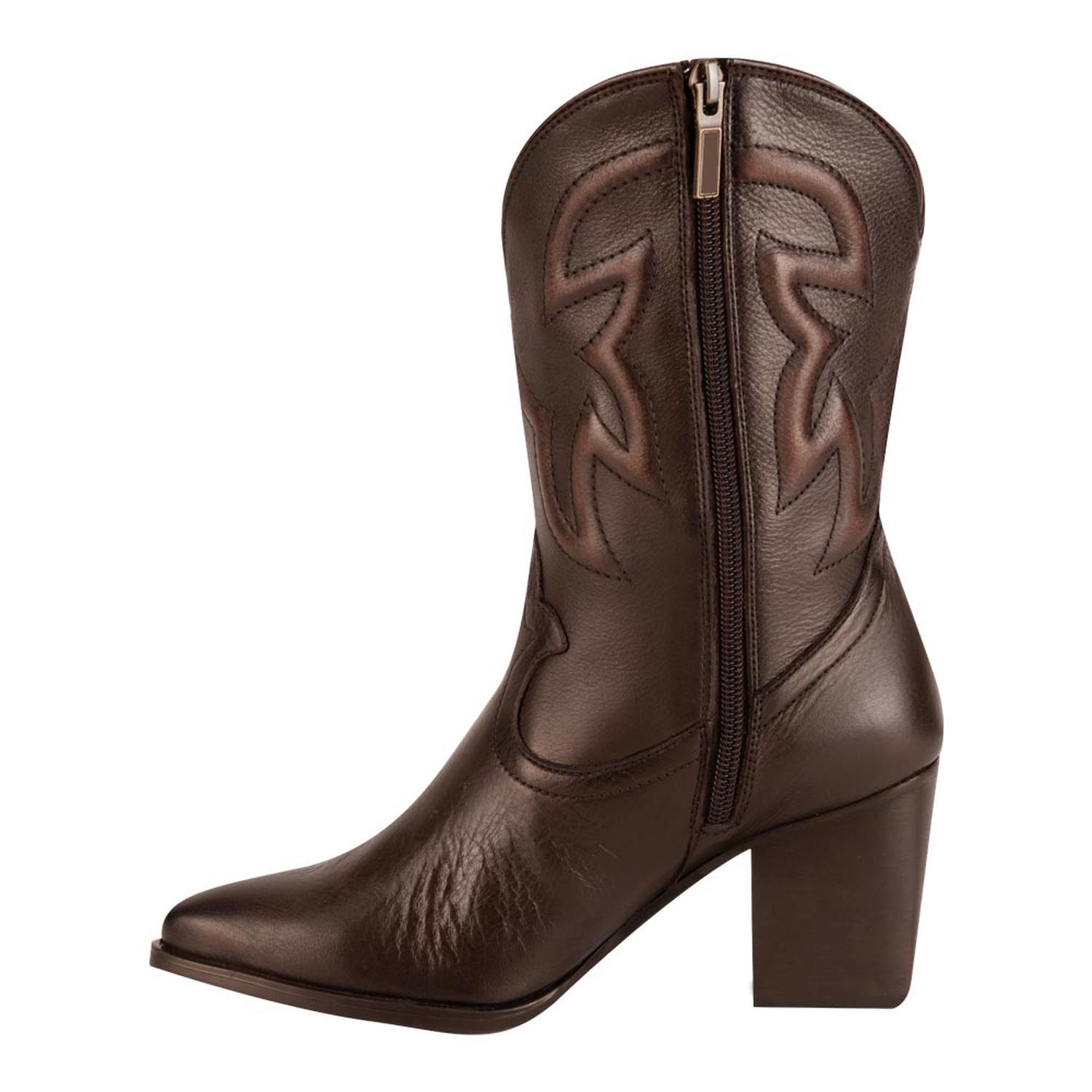BOTA DAMA LYARD TEXANA PIEL TACON MEDIO 7.5Cm 1344455 — imagen 5