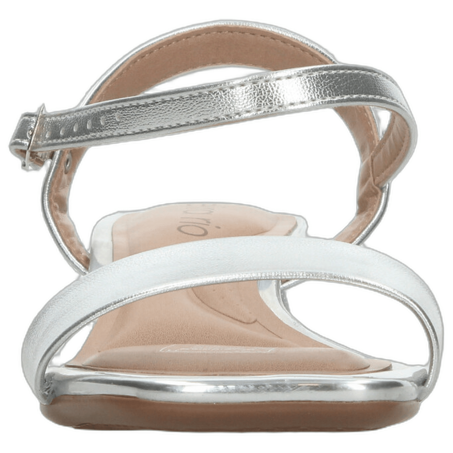 Sandalias Beira Rio Dama Fiesta Plateado Mujer — imagen 6