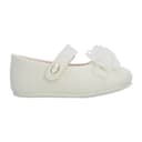 Zapato Coqueta Niña Ceremonia Blanco Infantil T10-12