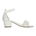 Sandalias Tropicana Niña Tacón 5cm Casual Blanco Juvenil T22-26