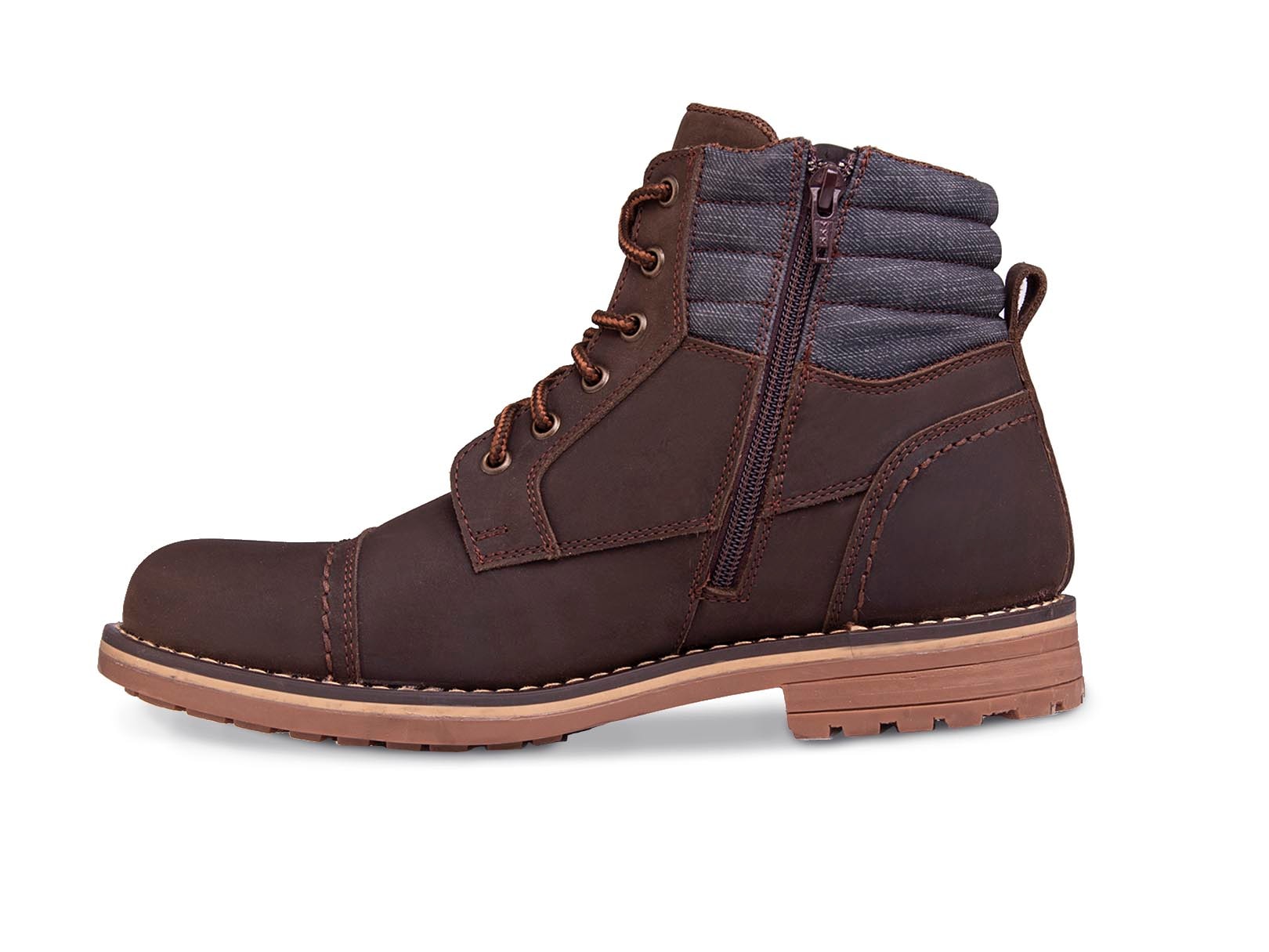 Bota hombre botin caballero casual WORKLAND 89733 Café — imagen 9