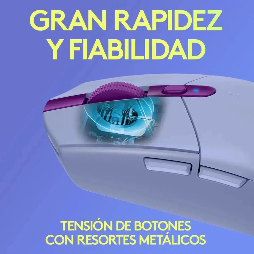 Mouse Inalambrico Logitech G305 Lightspeed - Morado — imagen 6
