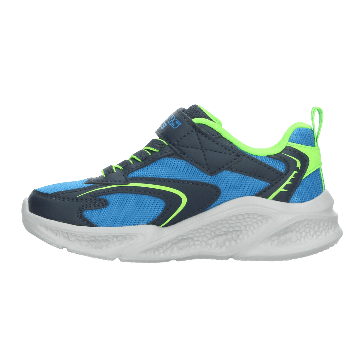 Tenis Skechers S-Lights Niño Azul Deportivo Luz Led Infantil T17-22 — imagen 6