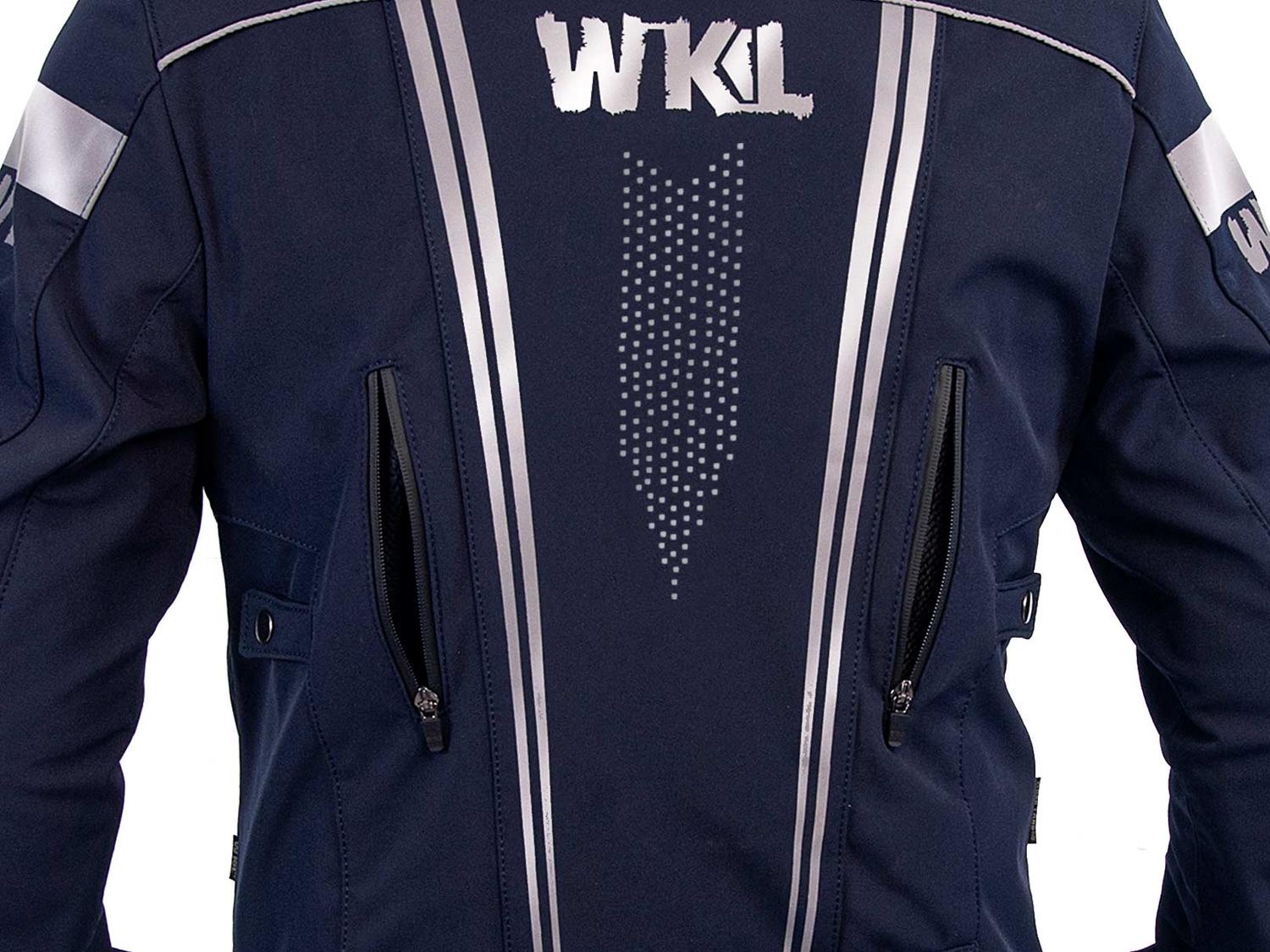 Chamarra motociclista hombre protecciones impermeable WKL Am — imagen 4