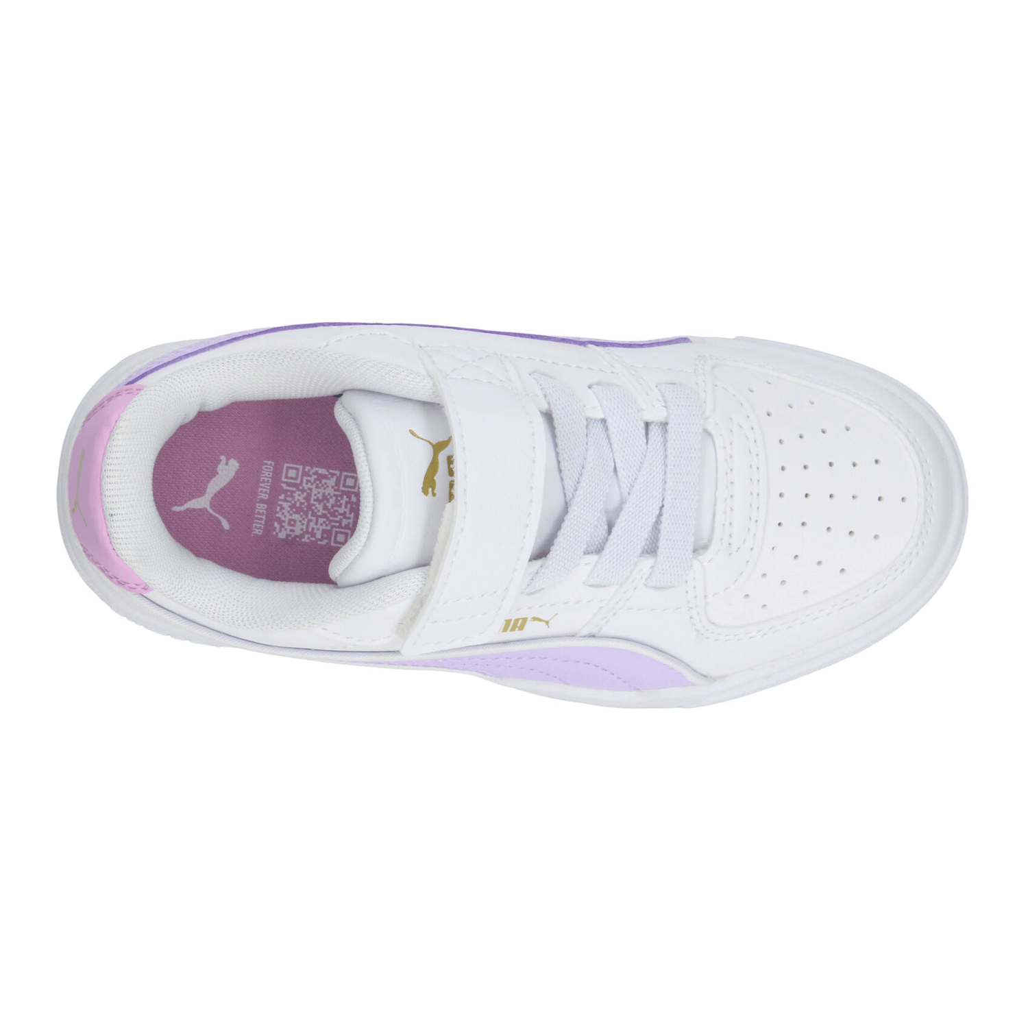 Tenis Puma Caven II Niña Casual Escolar Ajuste Blanco Infantil T16-22 — imagen 8