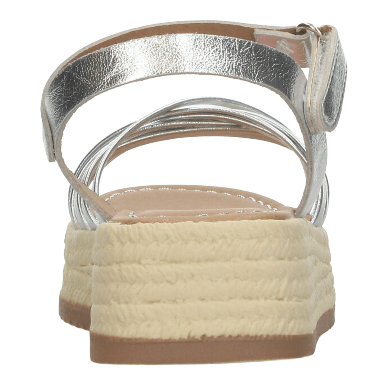 Sandalia Vavito Niña Plataforma Casual Plateado Infantil T18-22 — imagen 7