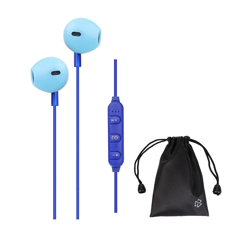 Audífonos Inalámbricos In-Ear STF VIVA: Sonido Potente, Alcance de 10m Azul — imagen 2