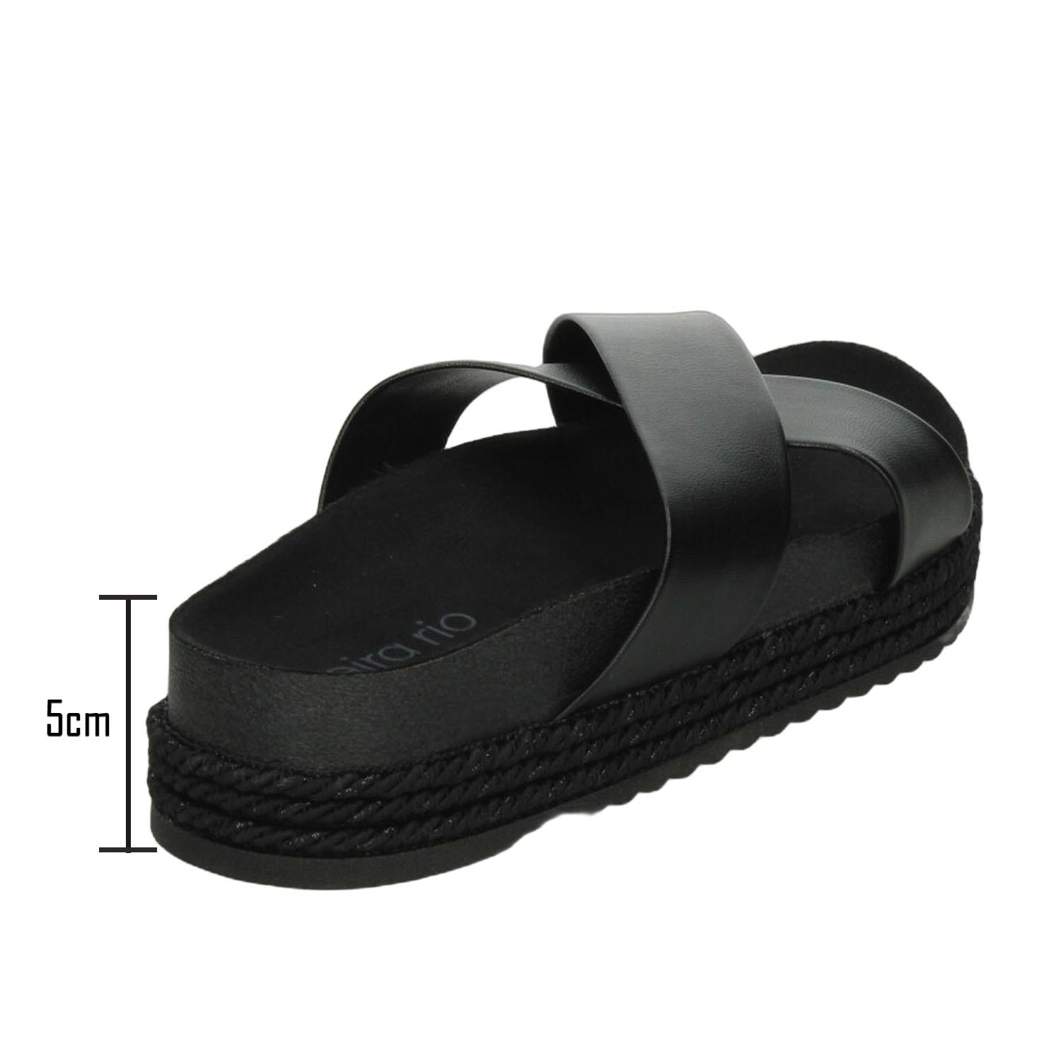 Sandalias Dama Beira Rio Negro Casual Mujer — imagen 4