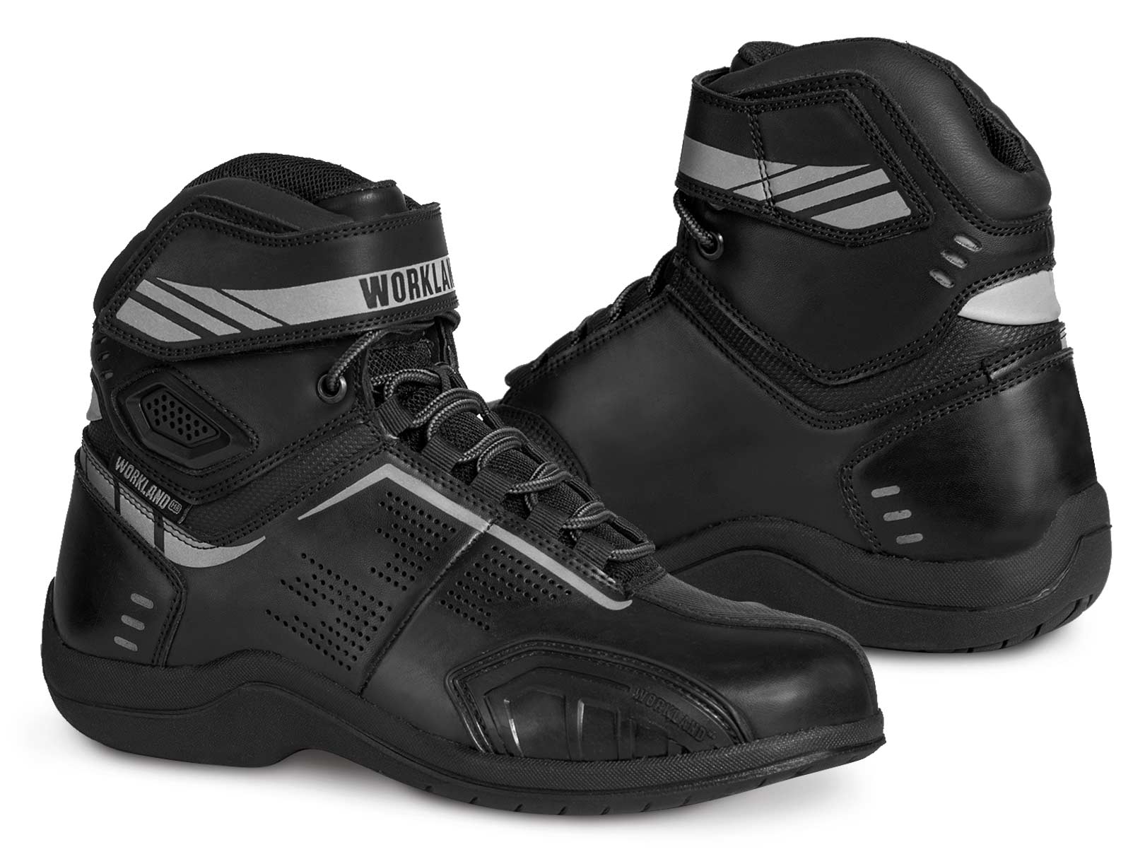 Bota mujer motociclista biker botin moto WKL 80016 Negro N — imagen 9