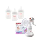 Pack 3 Biberones Pigeon Softouch 160ML y Extractor de Leche