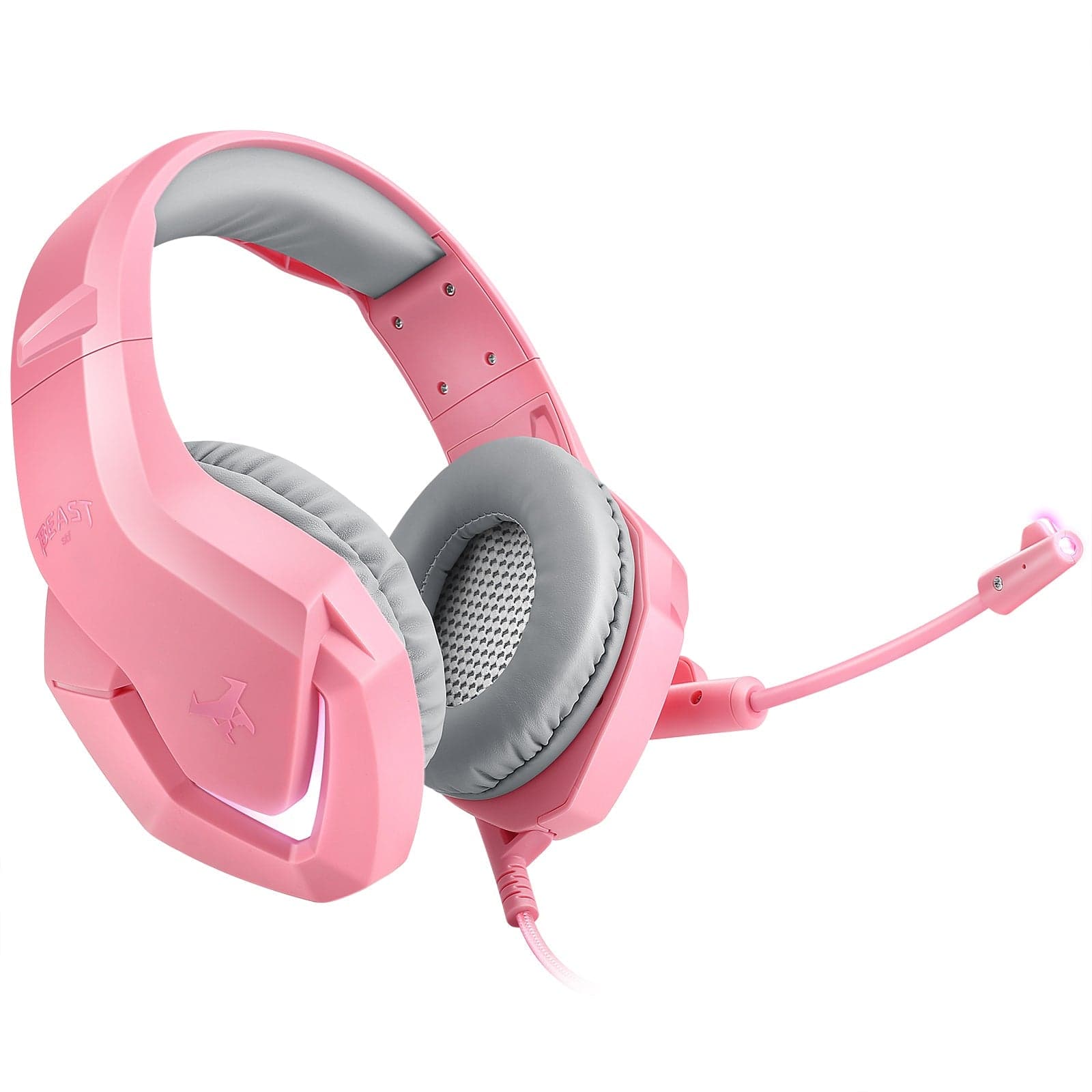 Audífonos alámbricos Gamer On-ear STF Beast Muspell Tournament: Hi-Fi, 3.5 mm, Rosa — image 7