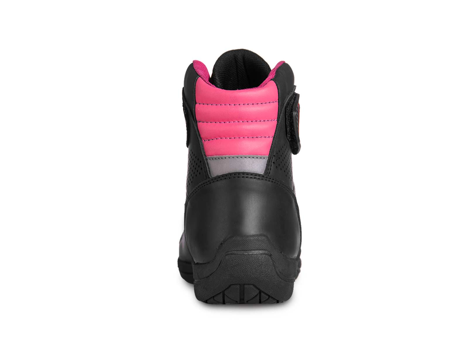 Bota mujer motociclista biker botin dama WKL 80017 N Rosa — imagen 14