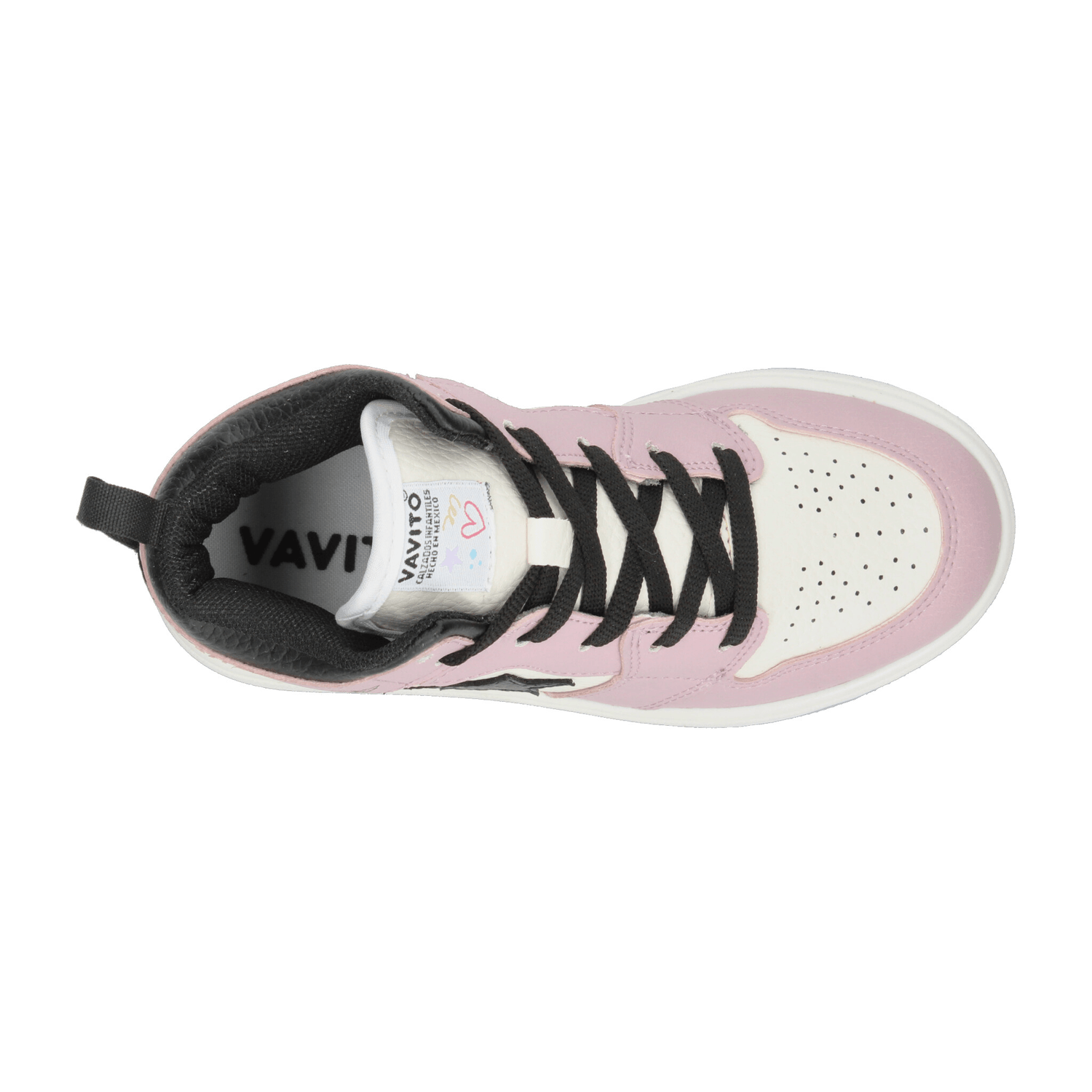 Tenis Vavito Niña Casual Urbano Cintas Ajustables Cómodo Blanco, Rosa Juvenil T22-27 — imagen 8