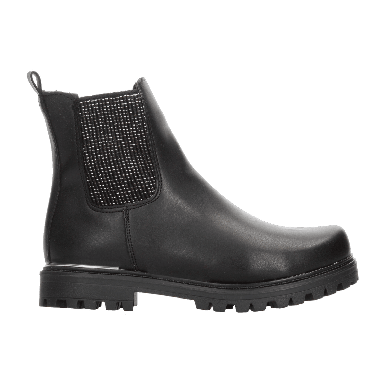 Bota Tropicana Niña Zipper Brillo Casual Negro Infantil T22-27 — imagen 1