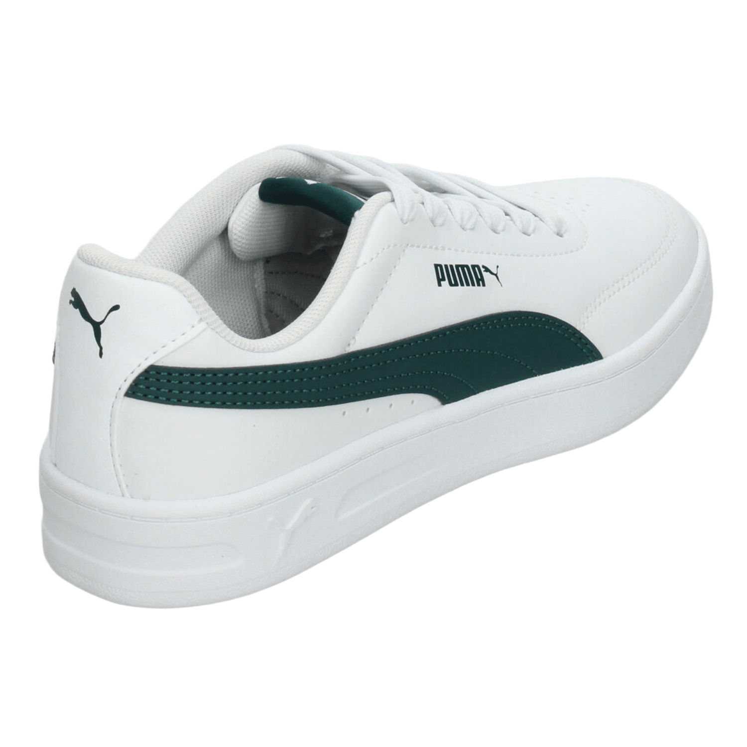 Tenis Puma Court Classic Clean Niño Casual Blanco Infantil T22-26 — imagen 3