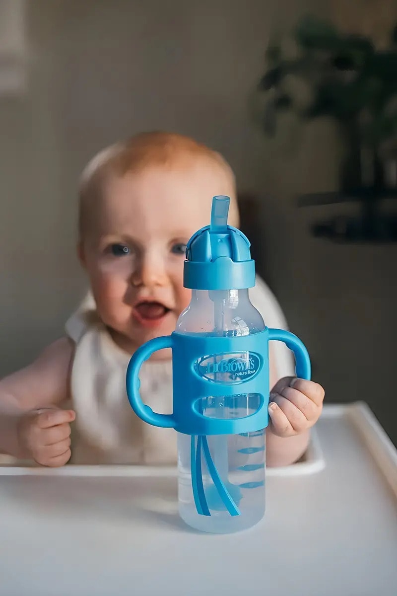 Biberon Con Popote Y Asas Estándar Dr Browns 250ml/8oz 6m — imagen 6