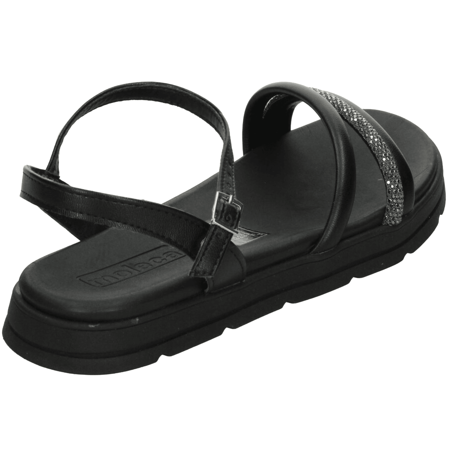 Sandalias Moleca Dama Casual Negro Mujer — imagen 3