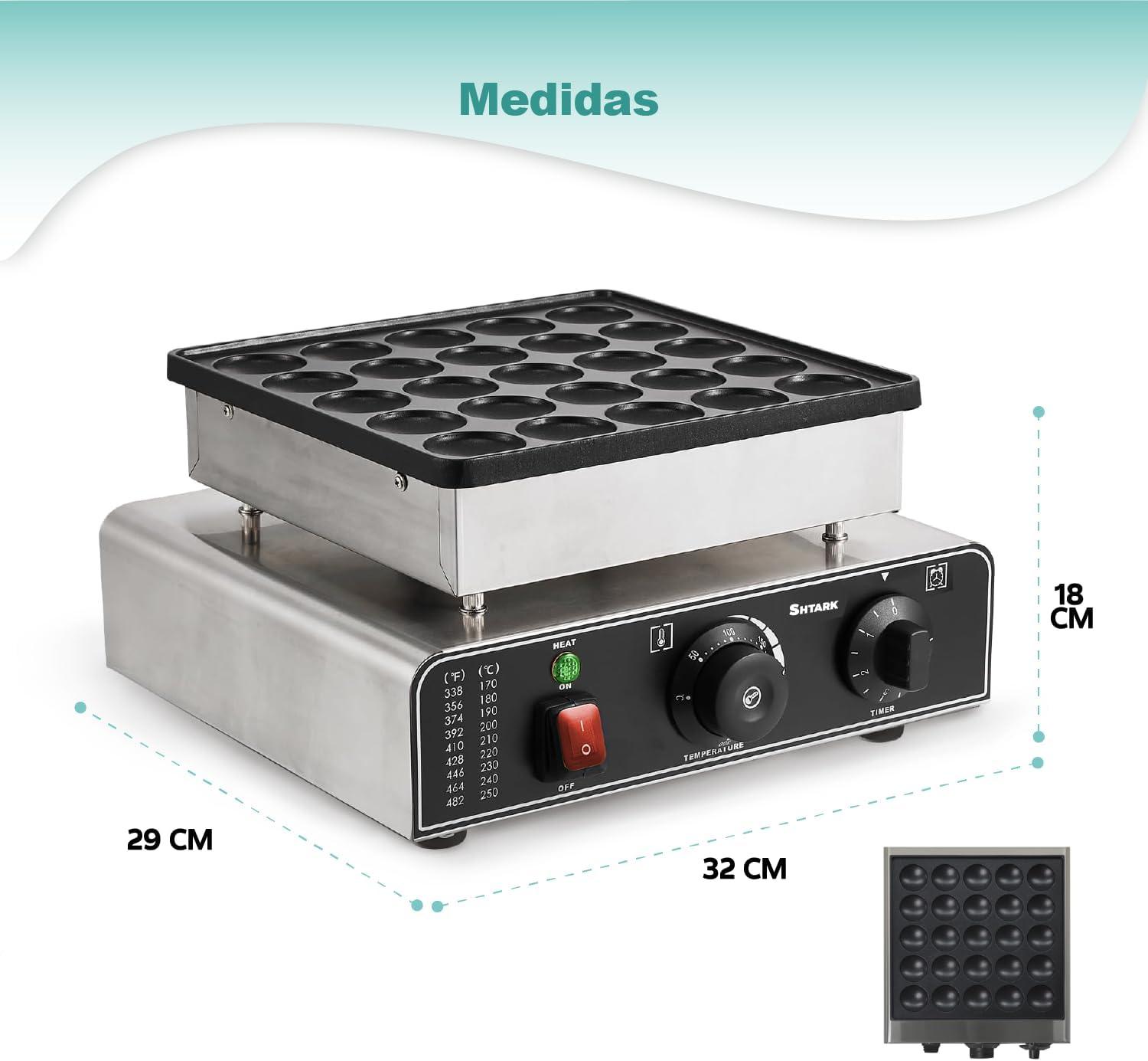 MAQUINA PARA MINI HOTCAKES SWISS NAVY SHTMWAF PARA 25 PZS — image 3