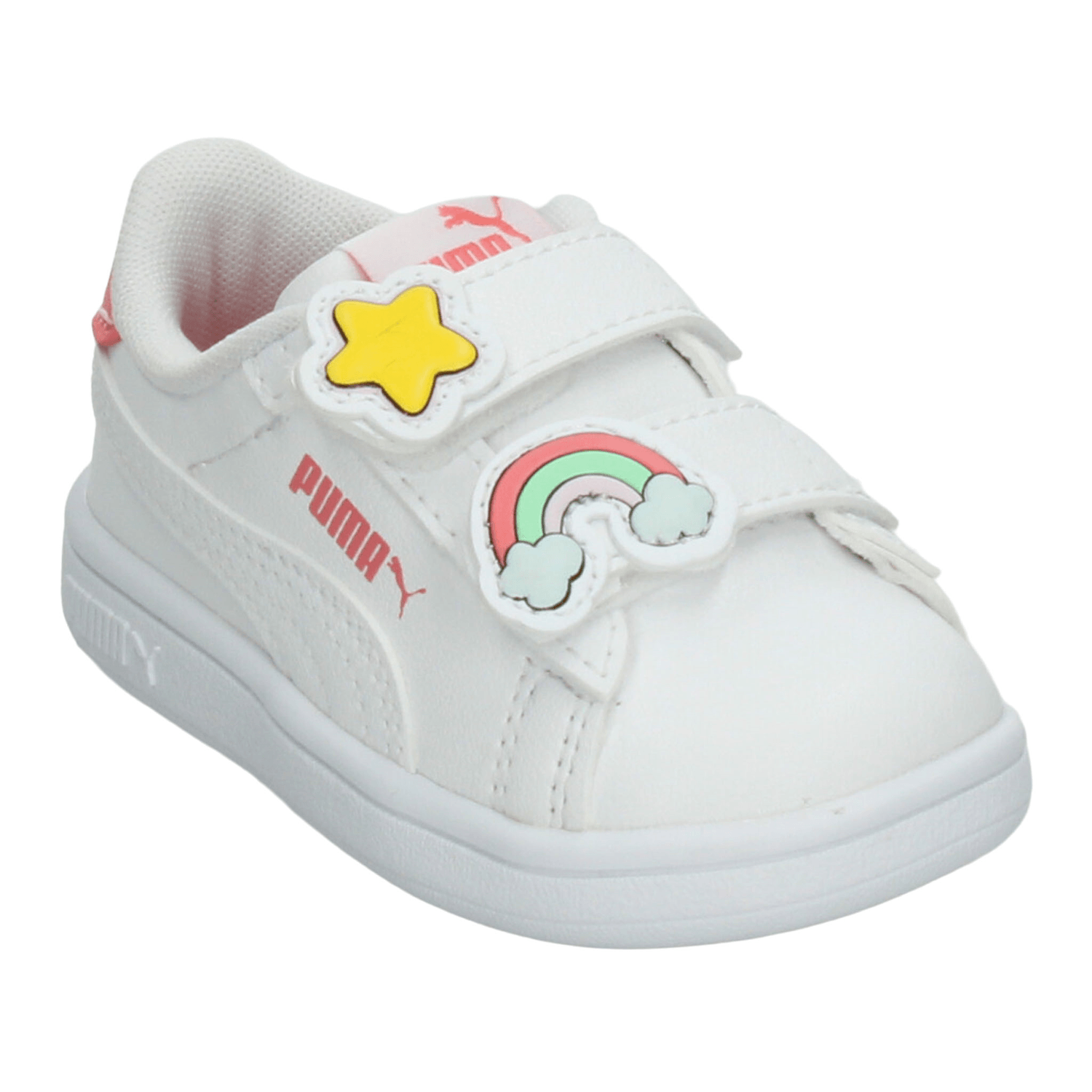 Tenis Puma Smash 3.0 Niña Escolar Casual Blanco Infantil T11-16 — imagen 4