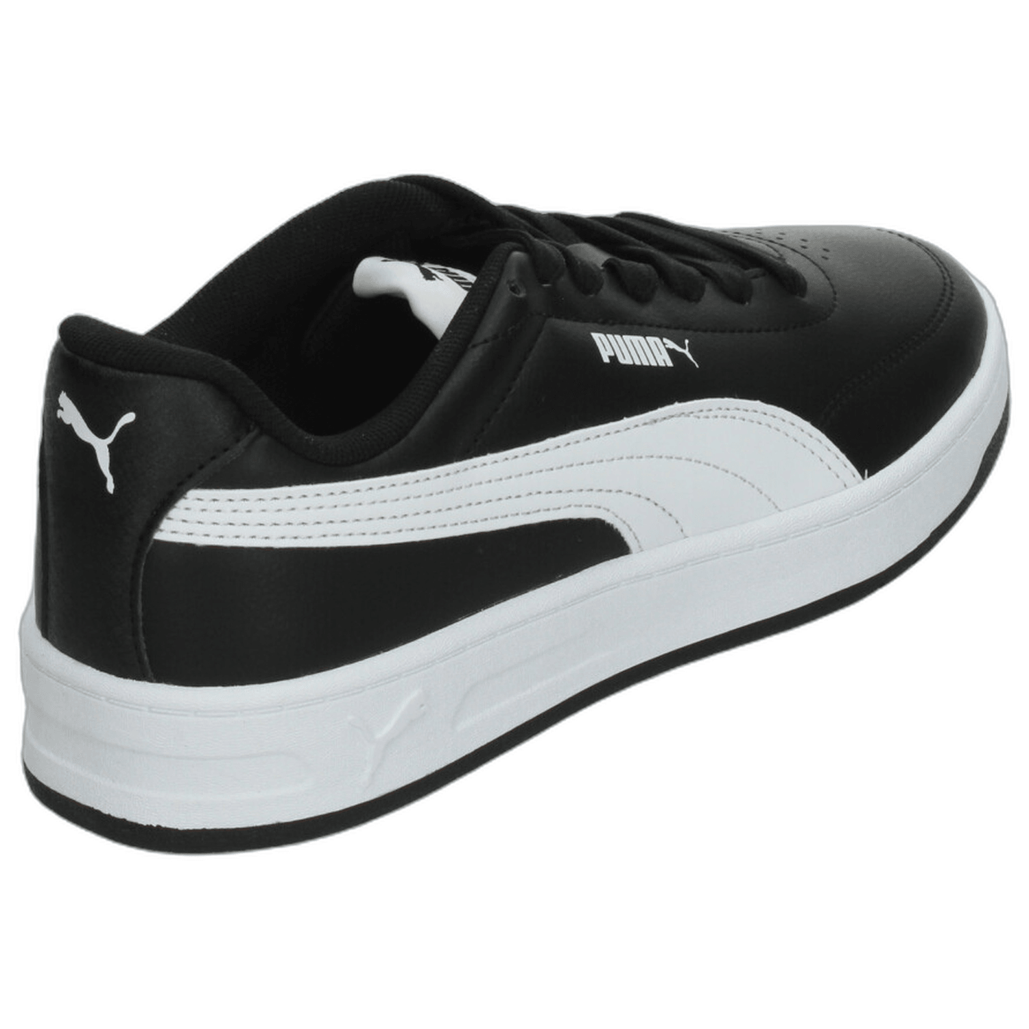 Tenis Puma Court Classic Clean Hombre Casual Negro Caballero — imagen 3