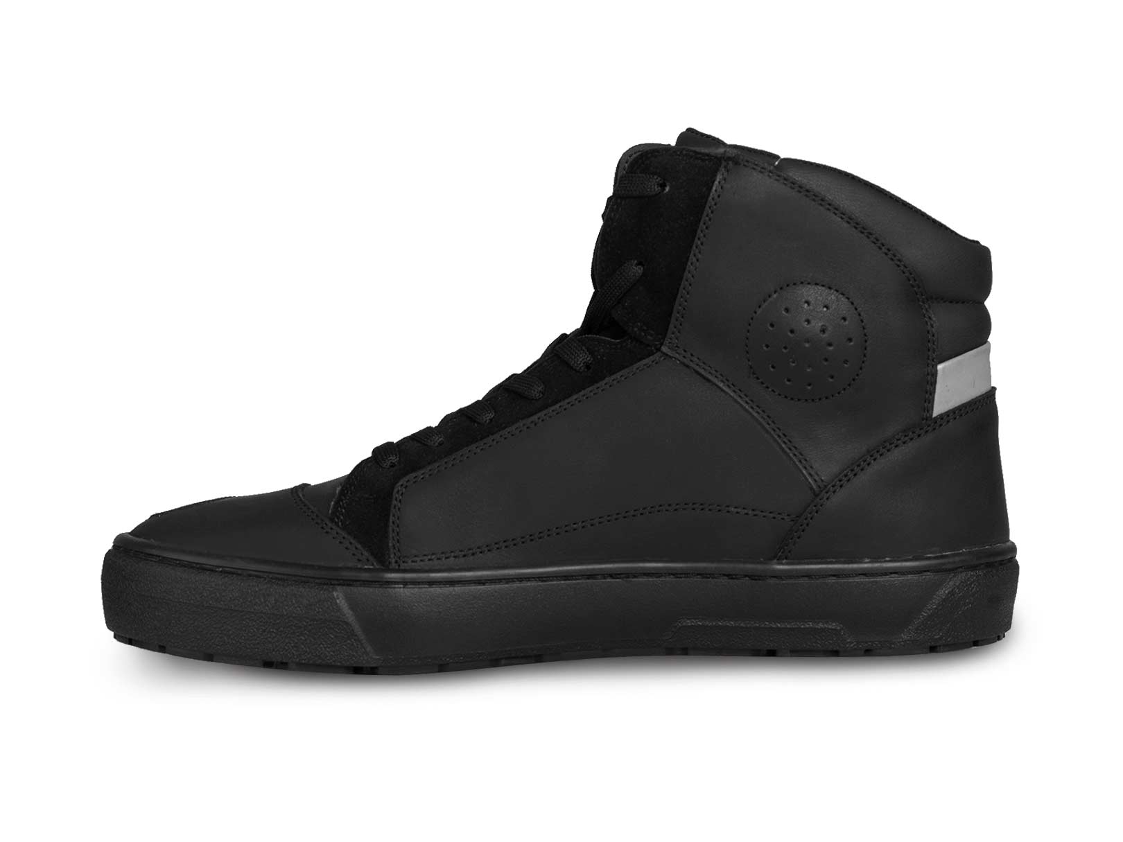 Bota hombre tenis motociclista botin biker WKL 80202 negro — imagen 13