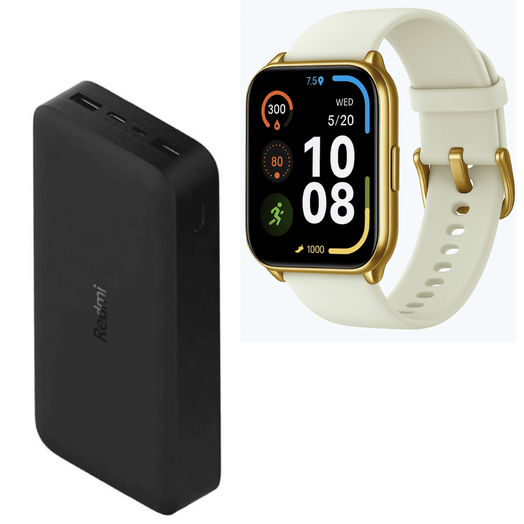 Cargador Xiaomi Redmi 18w + Filwans Gts Mini Smartwatch — imagen 2