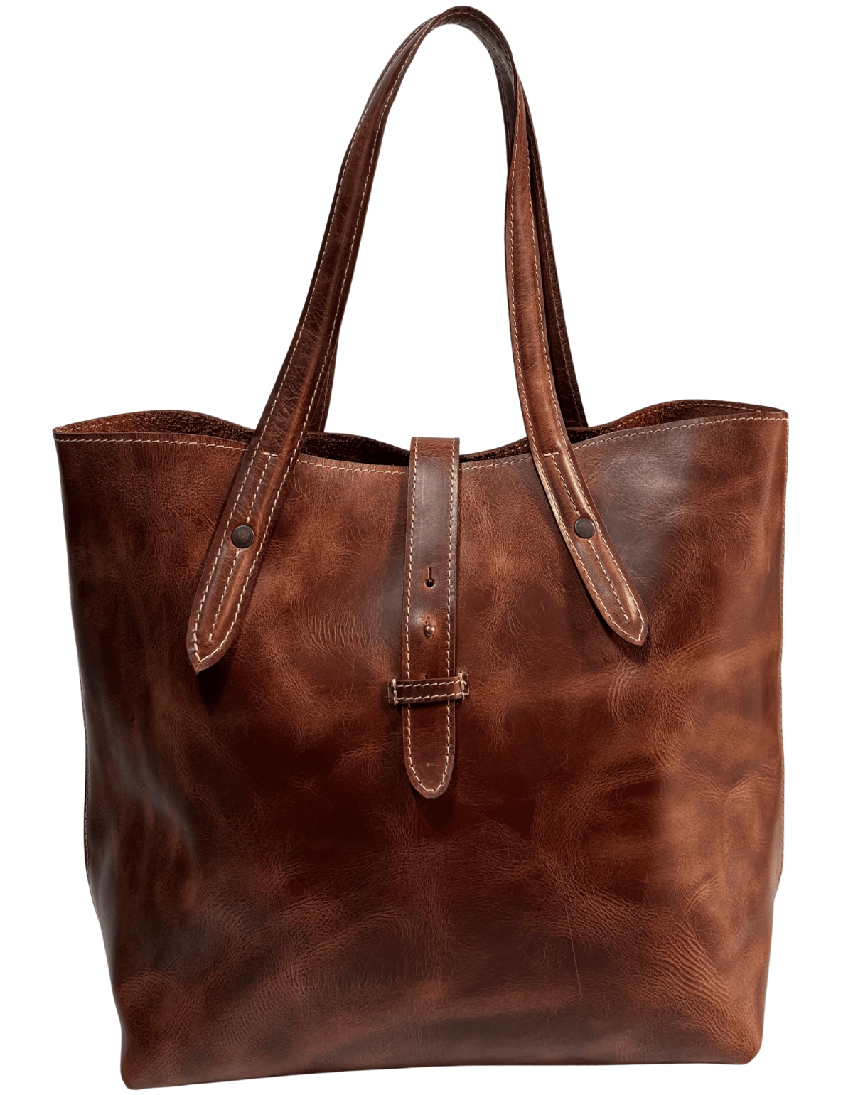 Bolsa De Cuero Tote 5 Mujer Akl — imagen 8