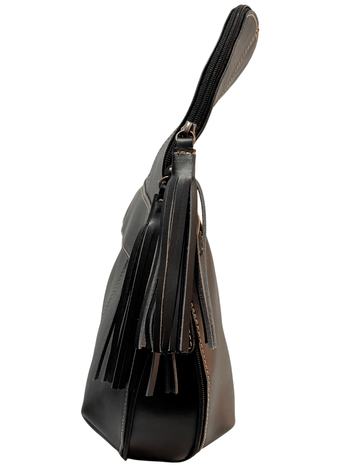 Bolsa Crossbody Expandible De Piel Legitima Con Barbitas Mujer 176 — imagen 9
