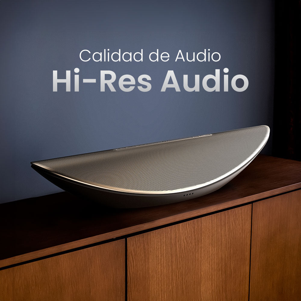 Bocina Crescent Cleer Audio 3D Beamforming Google Assistant Hi-Res & Diseño Único — imagen 9