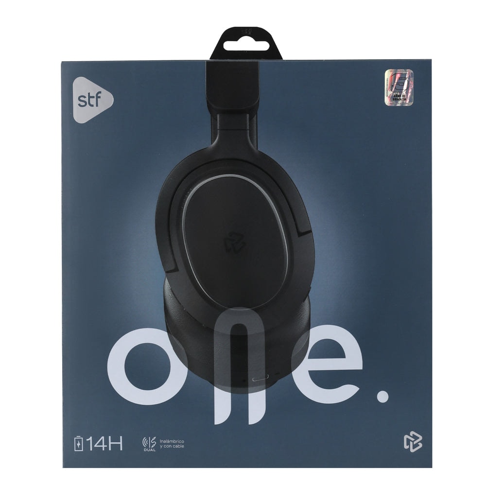 Audifonos Inalámbricos On Ear One STF 14hrs Uso, Negro — imagen 10