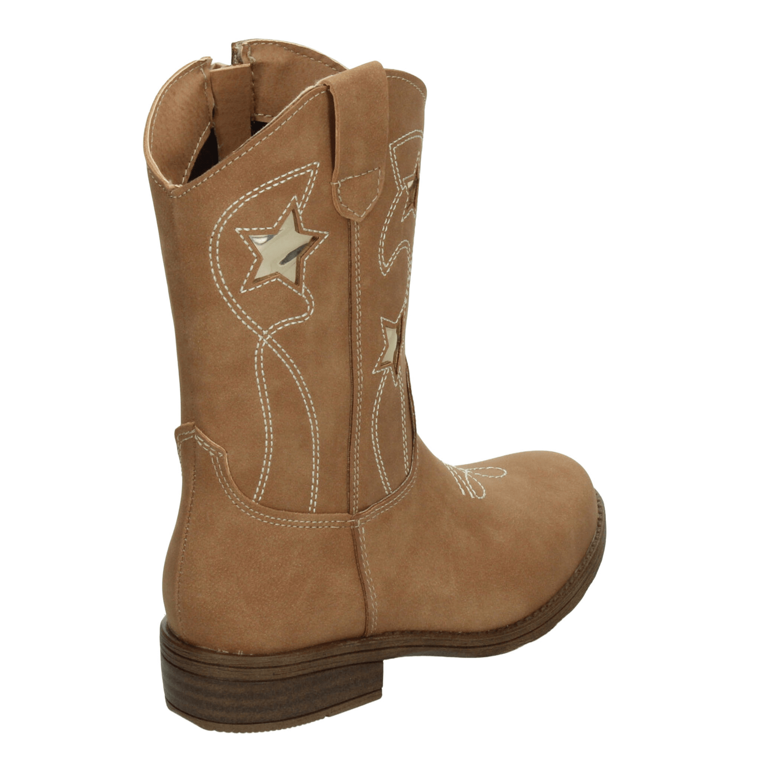 Bota Vavito Niña Vaquera Casual Cierre Camel Infantil T18-22 — imagen 3