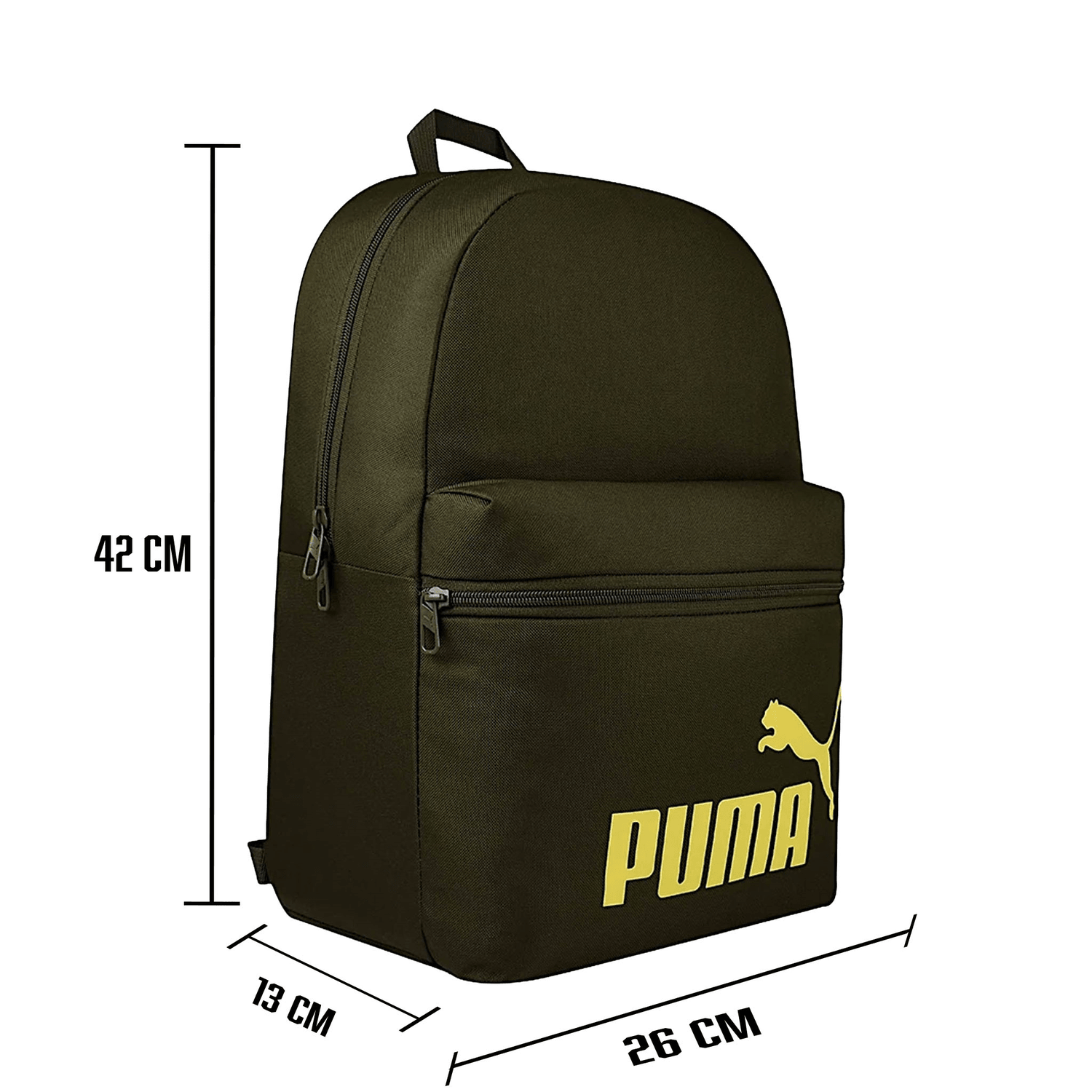 Mochila Puma Phase Olivo Escolar Ligera Original Unisex 15L — imagen 6