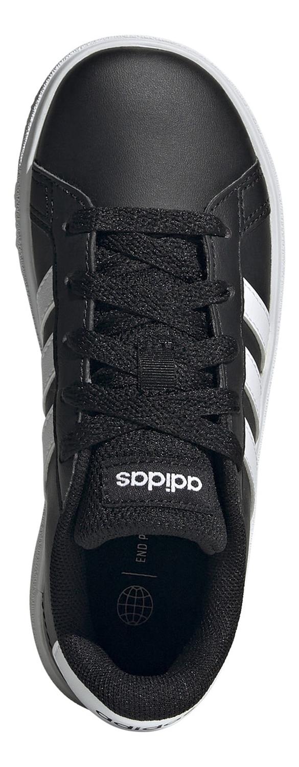 Tenis Hombre Jr. adidas Grand Court Negro Blanco Sneakers Original Ligero Casual Cómodo Juvenil Juni — imagen 7