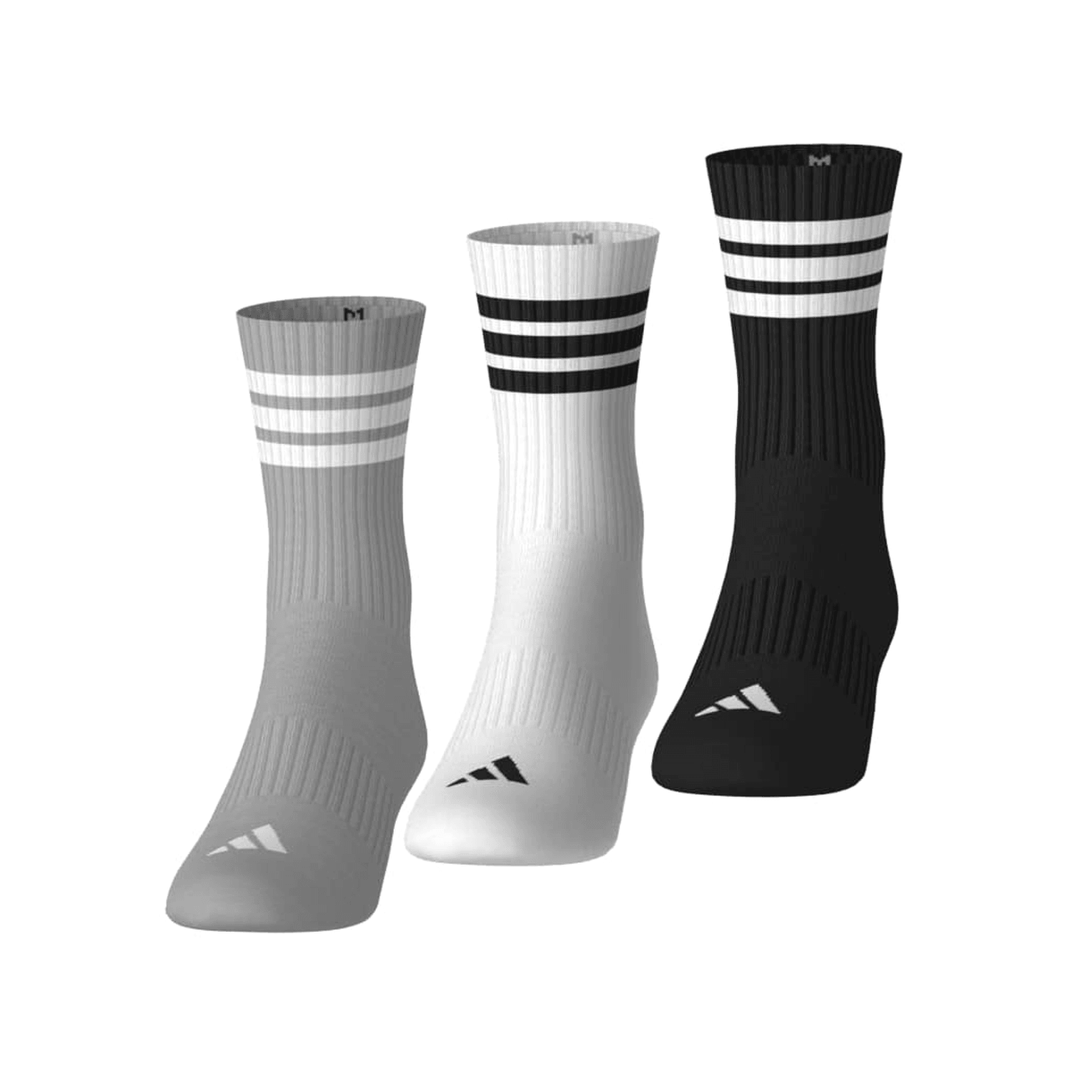 Calcetas Adidas Unisex 3 Pares Acolchados Largos Multicolor — imagen 9