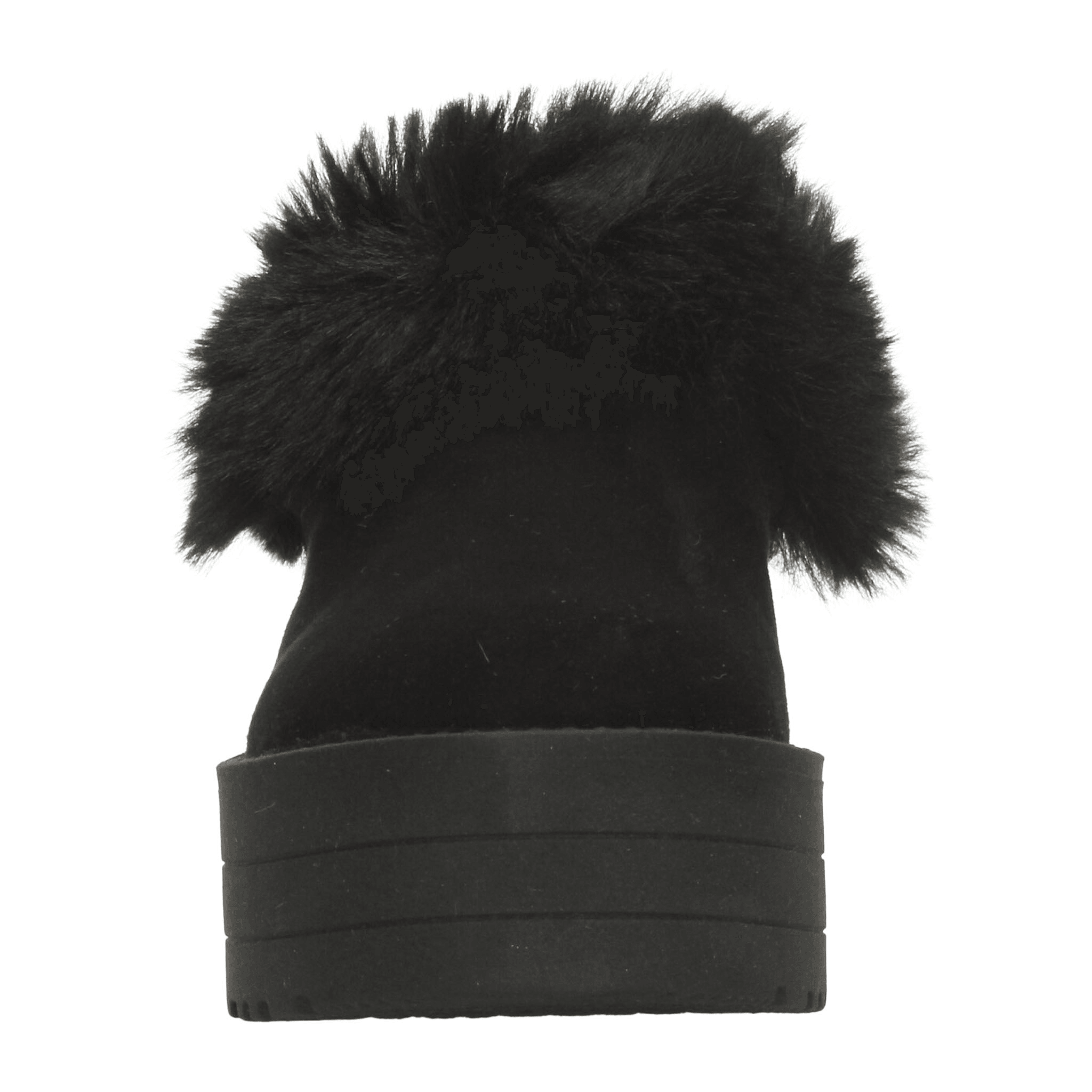 Zueco Rojo Cereza Dama Pantufla Plataforma Casual Negro Mujer — imagen 15